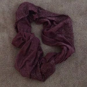 Glitter maroon infinity scarf 🦋